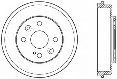 OPEN PARTS bad908510 -  Тормозной барабан
